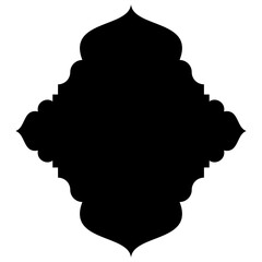 Islamic Label Emblem Shape Glyph Pictogram symbol visual illustration
