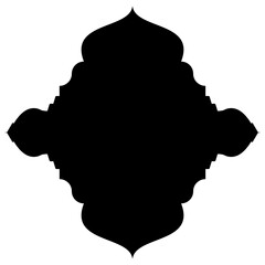 Islamic Label Emblem Shape Glyph Pictogram symbol visual illustration