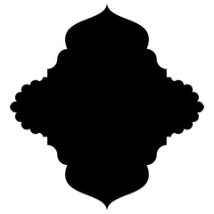 Islamic Label Emblem Shape Glyph Pictogram symbol visual illustration