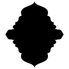 Islamic Label Emblem Shape Glyph Pictogram symbol visual illustration