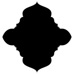 Islamic Label Emblem Shape Glyph Pictogram symbol visual illustration
