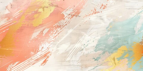 Expressive watercolor painting art featuring bold color strokes.
