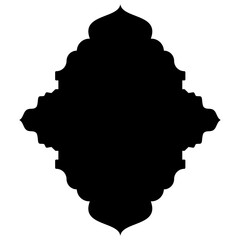 Islamic Label Emblem Shape Glyph Pictogram symbol visual illustration