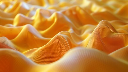 Abstract lemon yellow geometric pattern spring blooms unfolding in minimalistic aesthetic