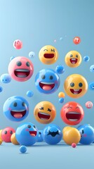 Vibrant Chat Conversation with Expressive Emojis and Symbols