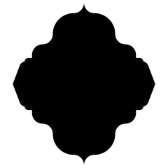 Islamic Label Emblem Shape Glyph Pictogram symbol visual illustration