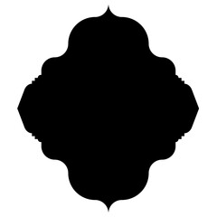 Islamic Label Emblem Shape Glyph Pictogram symbol visual illustration