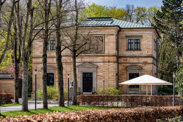 Historisches Gebäude Villa Wahnfried. Wohnhaus von Richard Wagner in Bayreuth (Deutschland,...