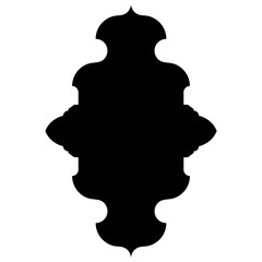 Islamic Label Emblem Shape Glyph Pictogram symbol visual illustration