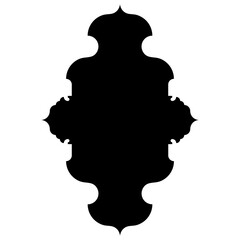 Islamic Label Emblem Shape Glyph Pictogram symbol visual illustration