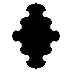 Islamic Label Emblem Shape Glyph Pictogram symbol visual illustration