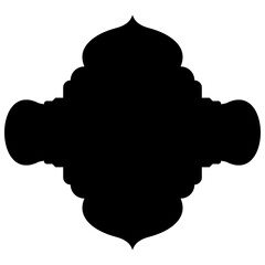 Islamic Label Emblem Shape Glyph Pictogram symbol visual illustration