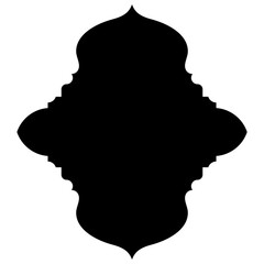 Islamic Label Emblem Shape Glyph Pictogram symbol visual illustration