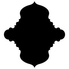 Islamic Label Emblem Shape Glyph Pictogram symbol visual illustration