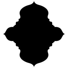 Islamic Label Emblem Shape Glyph Pictogram symbol visual illustration