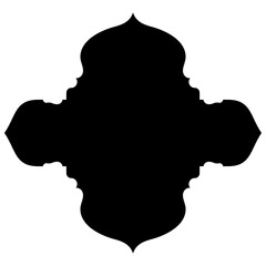 Islamic Label Emblem Shape Glyph Pictogram symbol visual illustration
