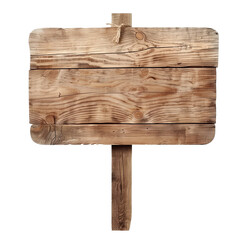 3D rendering wooden board with transparent background