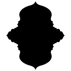 Islamic Label Emblem Shape Glyph Pictogram symbol visual illustration turkish Iranian and Arabic style 