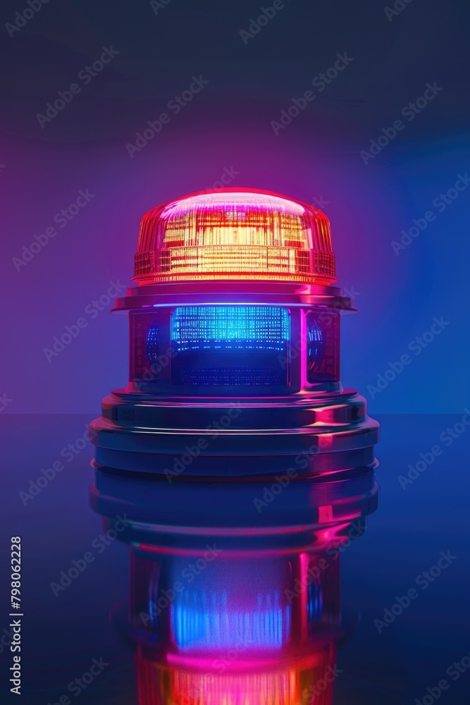 Poster close up of red and blue light. ideal for technology concepts