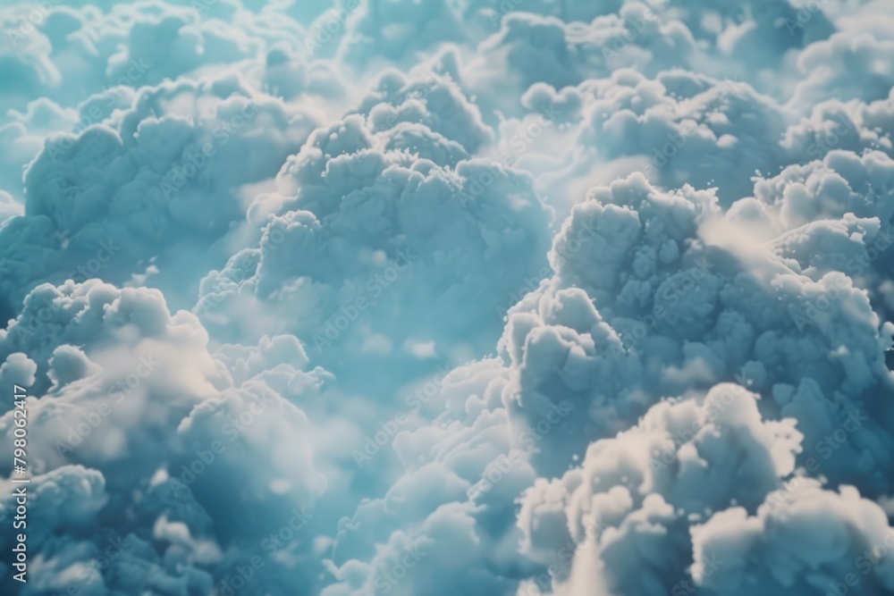 Aufkleber A bunch of clouds in the sky, suitable for various design projects