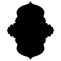 Islamic Label Emblem Shape Glyph Pictogram symbol visual illustration