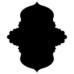 Islamic Label Emblem Shape Glyph Pictogram symbol visual illustration