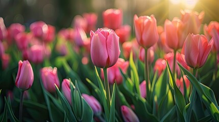 Celebrating Women s Day with stunning pink tulips