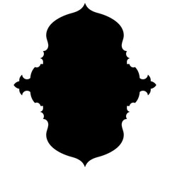 Islamic Label Emblem Shape Glyph Pictogram symbol visual illustration