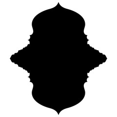 Islamic Label Emblem Shape Glyph Pictogram symbol visual illustration