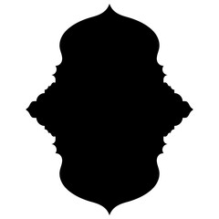 Islamic Label Emblem Shape Glyph Pictogram symbol visual illustration