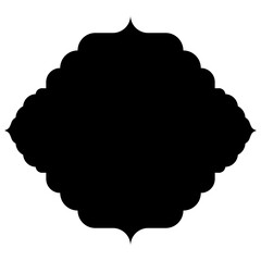 Islamic Label Emblem Shape Glyph Pictogram symbol visual illustration