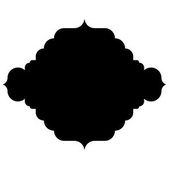 Islamic Label Emblem Shape Glyph Pictogram symbol visual illustration