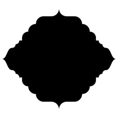 Islamic Label Emblem Shape Glyph Pictogram symbol visual illustration