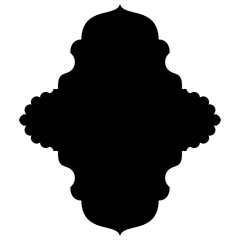 Islamic Label Emblem Shape Glyph Pictogram symbol visual illustration
