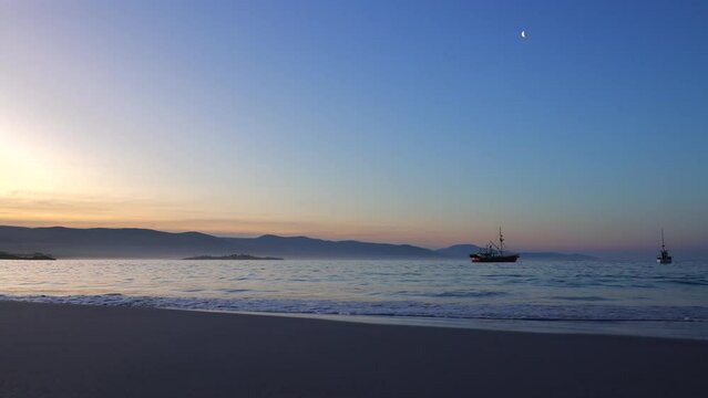 Beaches of Bicheno, Tasmania, Australia