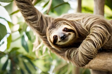 Fototapeta premium close up portrait of a lemur