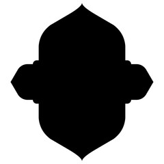 Islamic Label Emblem Shape Glyph Pictogram symbol visual illustration