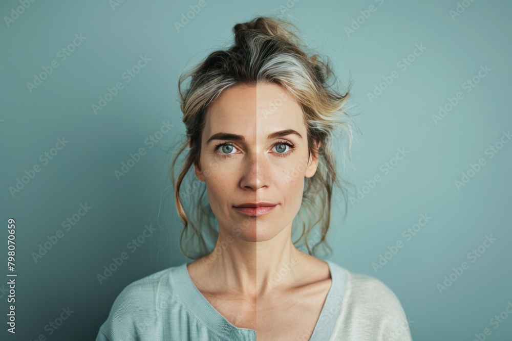 Aufkleber tinea capitis and age spots in aging highlighted age difference and reduction strategies
