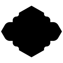 Islamic Label Emblem Shape Glyph Pictogram symbol visual illustration