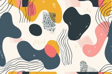 Vibrant abstract painting with contrasting black and white backdrop. Suitable for artistic projects and modern design concepts