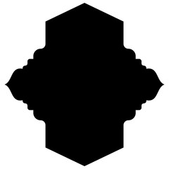 Islamic Label Emblem Shape Glyph Pictogram symbol visual illustration