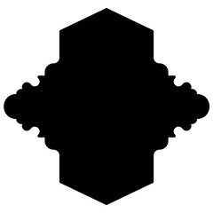 Islamic Label Emblem Shape Glyph Pictogram symbol visual illustration