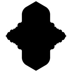 Islamic Label Emblem Shape Glyph Pictogram symbol visual illustration