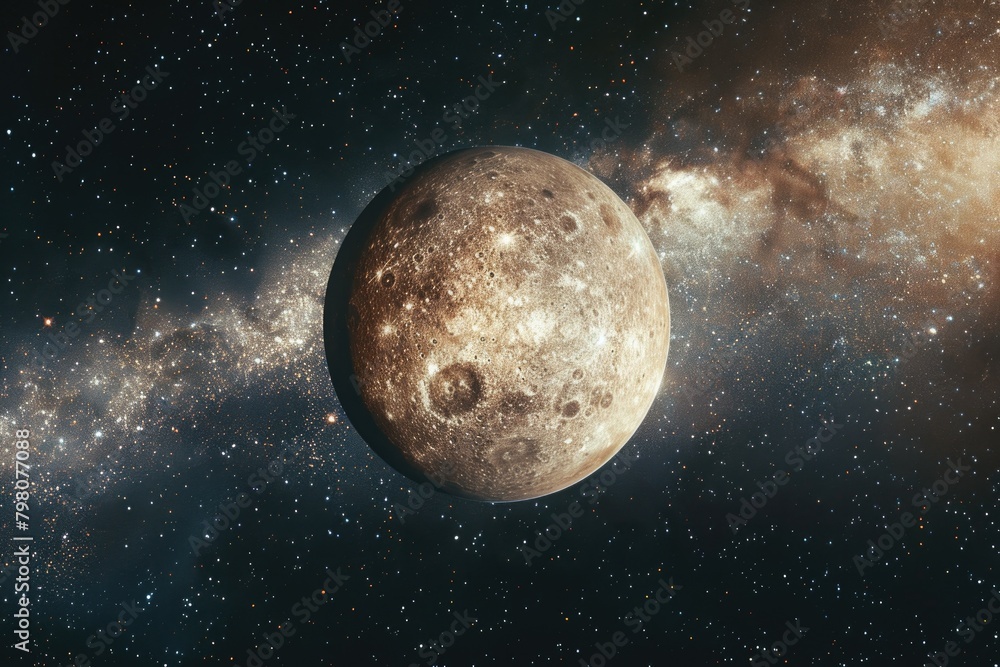 Aufkleber A stunning image of a planet in the sky. Perfect for science or space-related projects