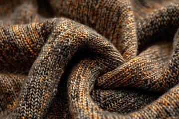 A detailed shot of a knitted blanket, perfect for cozy home decor ideas