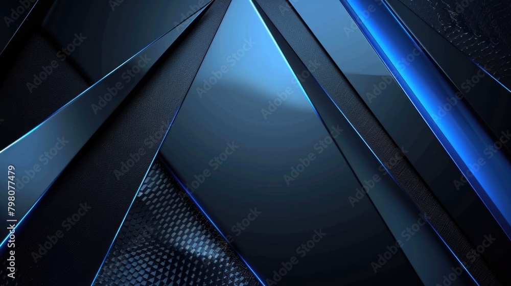 Aufkleber A striking black and blue abstract background. Perfect for adding a modern touch to your design projects