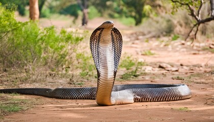 Giant King Cobra in the Wilderness