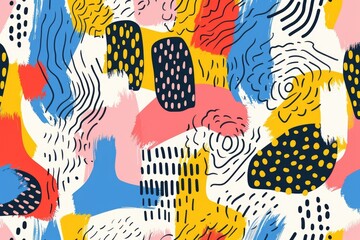 Obraz premium Abstract pattern with vibrant colors, perfect for backgrounds or design projects