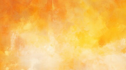 This image captures the fiery essence of orange and yellow watercolors merging together in an abstract form