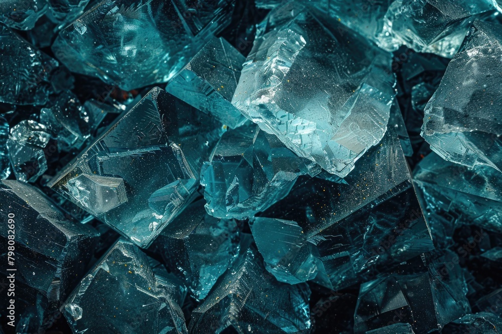 Poster a pile of ice cubes stacked on top of each other. perfect for beverage and summer-themed designs.